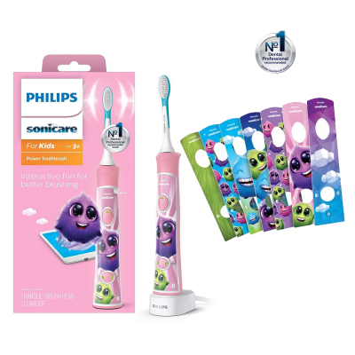  Philips Sonicare For Kids Sonic Electric Toothbrush Pink 
