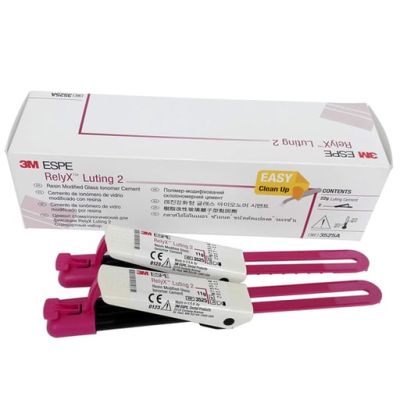 3M RelyX Luting Plus - Clicker Refill - Resin-Modified Glass Ionomer Cement, 2 - 11 gram Clicker Dispensers (EXP DATE 01-09-2025)