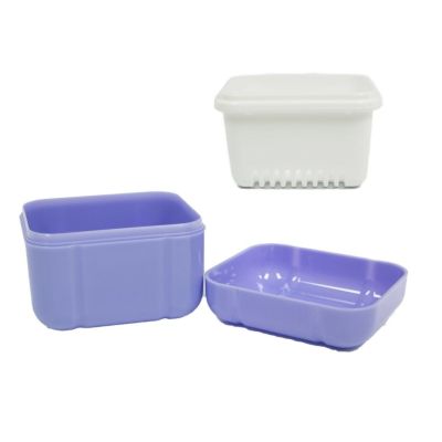 Denture Carebath Box with Rinsing Basket 6/Bx - AmeriCan Goods 