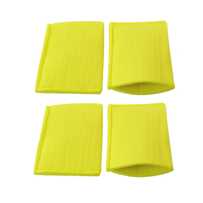 4/Pk Yellow Reusable Sponge Covers for Rubber Electrodes 
