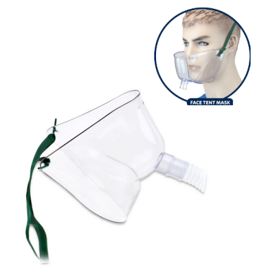 Aerosol Face Tent Mask - 22mm OD Adult, 50/cs, LF - Dynarex