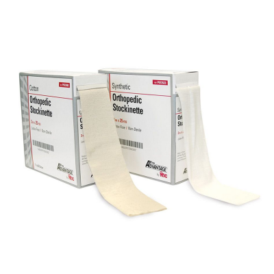 Tubular Stockinette Medical Bandage Roll, 3" x 25 yd Cotton or Synthetic