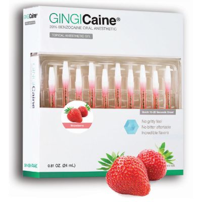 GINGICaine® Topical Anesthetic Gel – Strawberry, 1.2 ml Syringe
